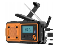 NO NAME Radio awaryjne AM/FM IPX3 z dynamem, latarką, powerbankiem i - 1583856 - zdjęcie 4